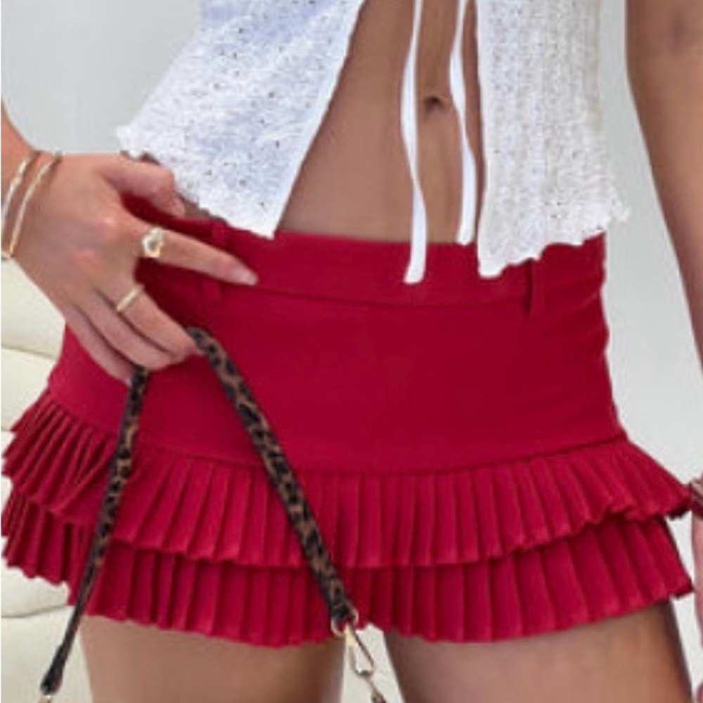Lioness Vibrant Red Skirt